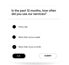 55 Survey questions